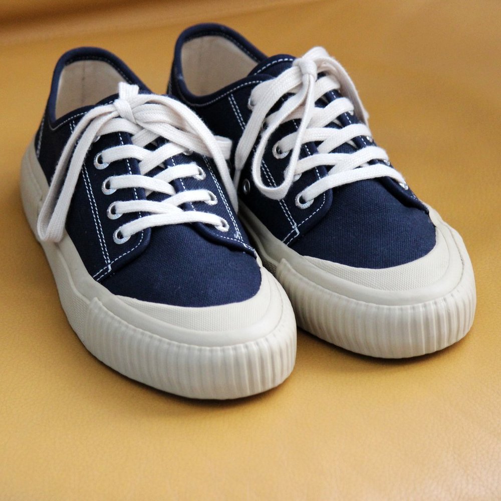 Navy Blue Guffy Women's Casual Canvas Sneakers